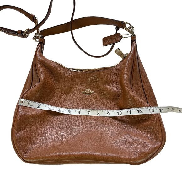 COACH Medium size, brown, CROSSBODY, SHOULDER, LEATHER HOBO BAG. - Picture 13 of 15